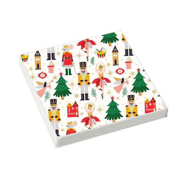 eddingtons THE NUTCRACKER 3 PLY PAPER NAPKINS 33 X 33CM