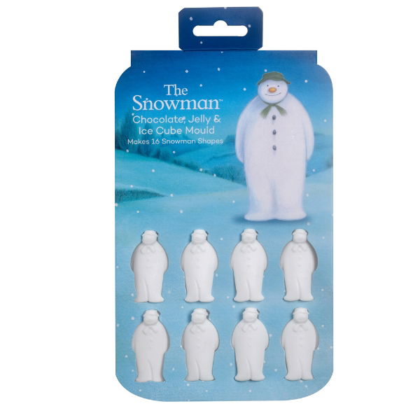 eddingtons THE SNOWMAN CHOCOLATE JELLY & ICE CUBES MOULD (16 CUPS)