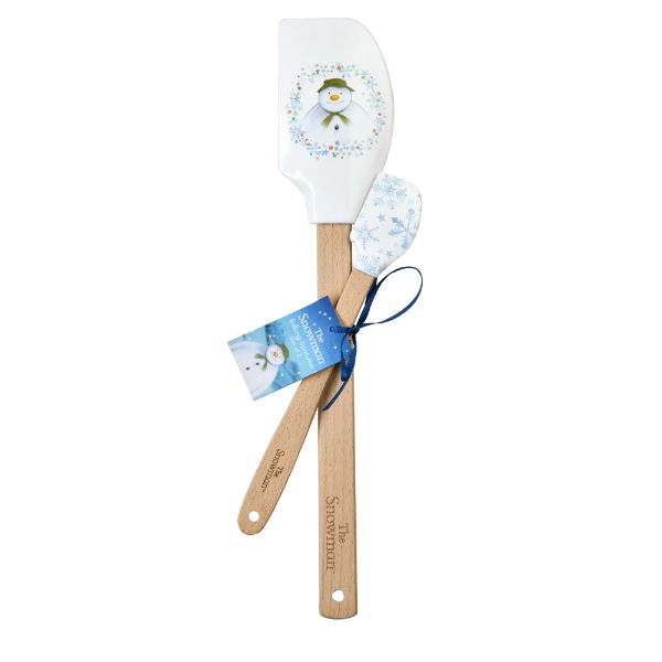 eddingtons THE SNOWMAN SET OF 2 ASSORTED SPATULAS (12) WHITE