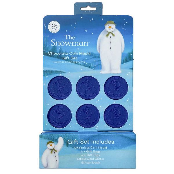 eddingtons THE SNOWMAN™ CHOCOLATE COIN MOULD GIFT SET