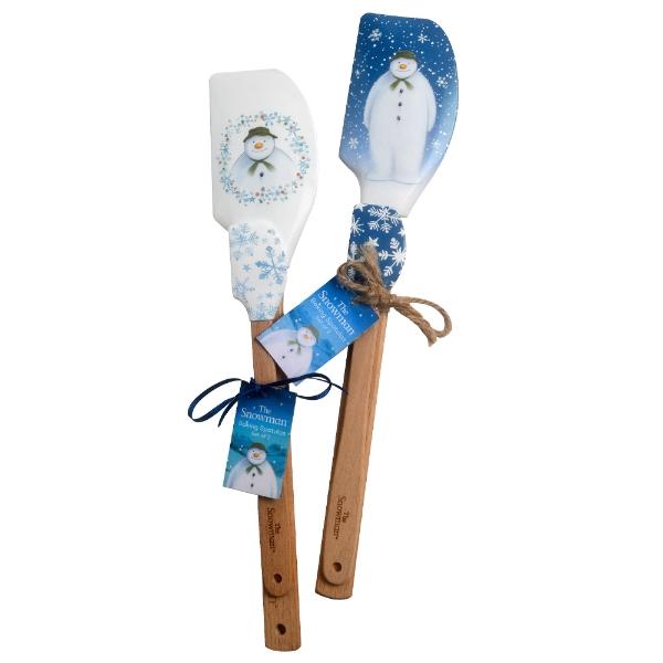 Eddingtons THE SNOWMAN™ SET OF 2 ASSORTED SPATULAS (12) BLUE