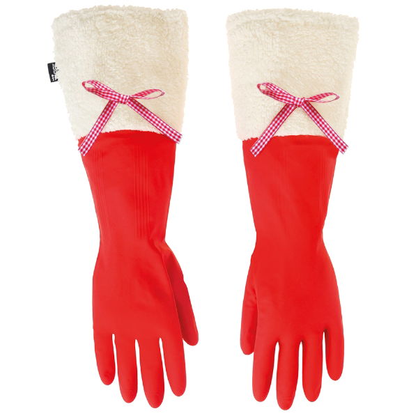 eddingtons VIGAR CUFFED CHRISTMAS WASHING UP GLOVES