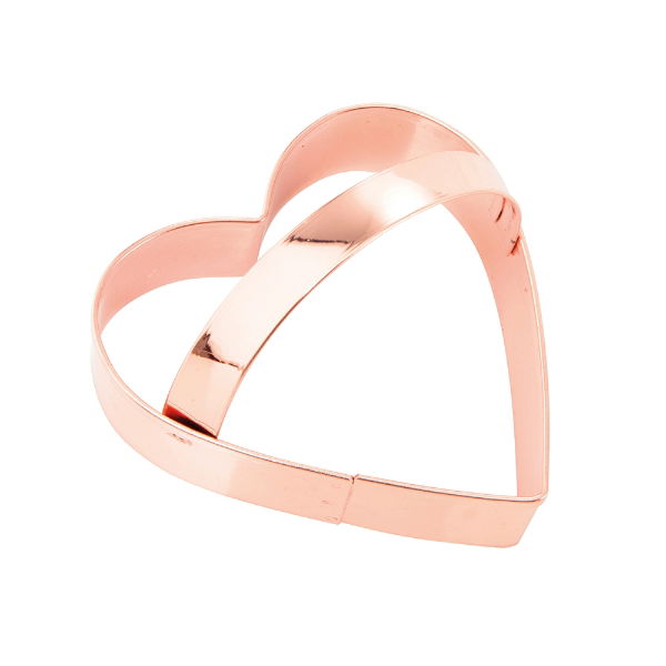eddingtons VINTAGE DESIGN HEART BISCUIT CUTTER COPPER