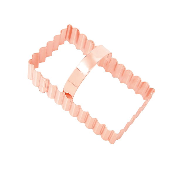 eddingtons VINTAGE DESIGN SHORTBREAD COPPER FLUTED CUTTER