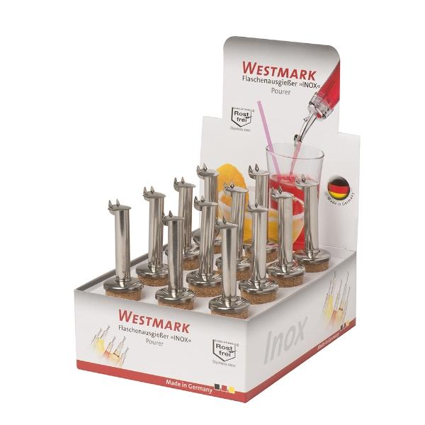 Eddingtons WESTMARK NATURAL CORK POURER S/S CAP 12PC CDU