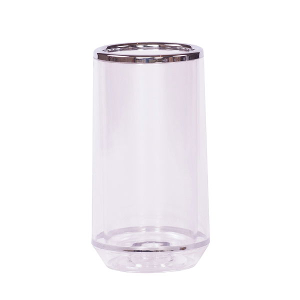 eddingtons WINE COOLER ACRYLIC DBLE WALLED WITH CHROME BAND