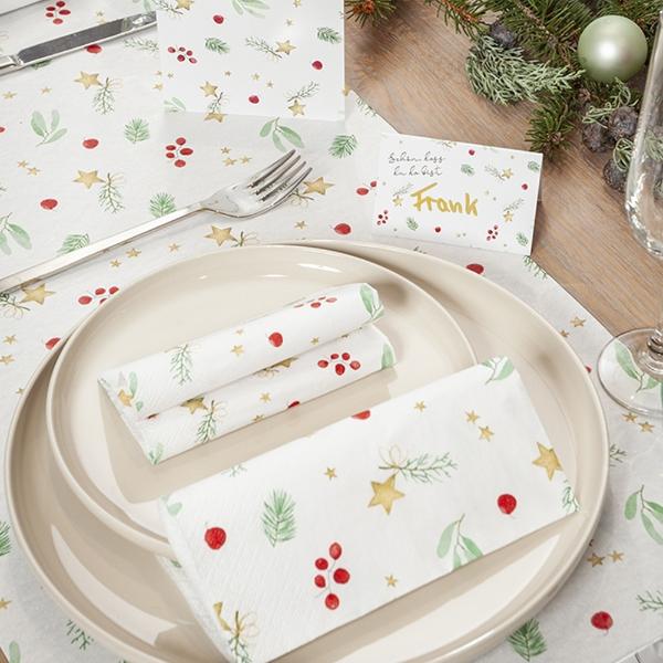 Eddingtons WONDERFUL CHRISTMAS PAPER NAPKINS 33 X 33CM