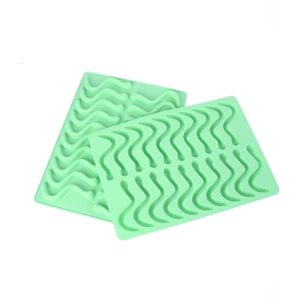 Eddingtons WRIGGLY WORM SET 2 SILICONE TRAYS WITH DROPPER 20PC