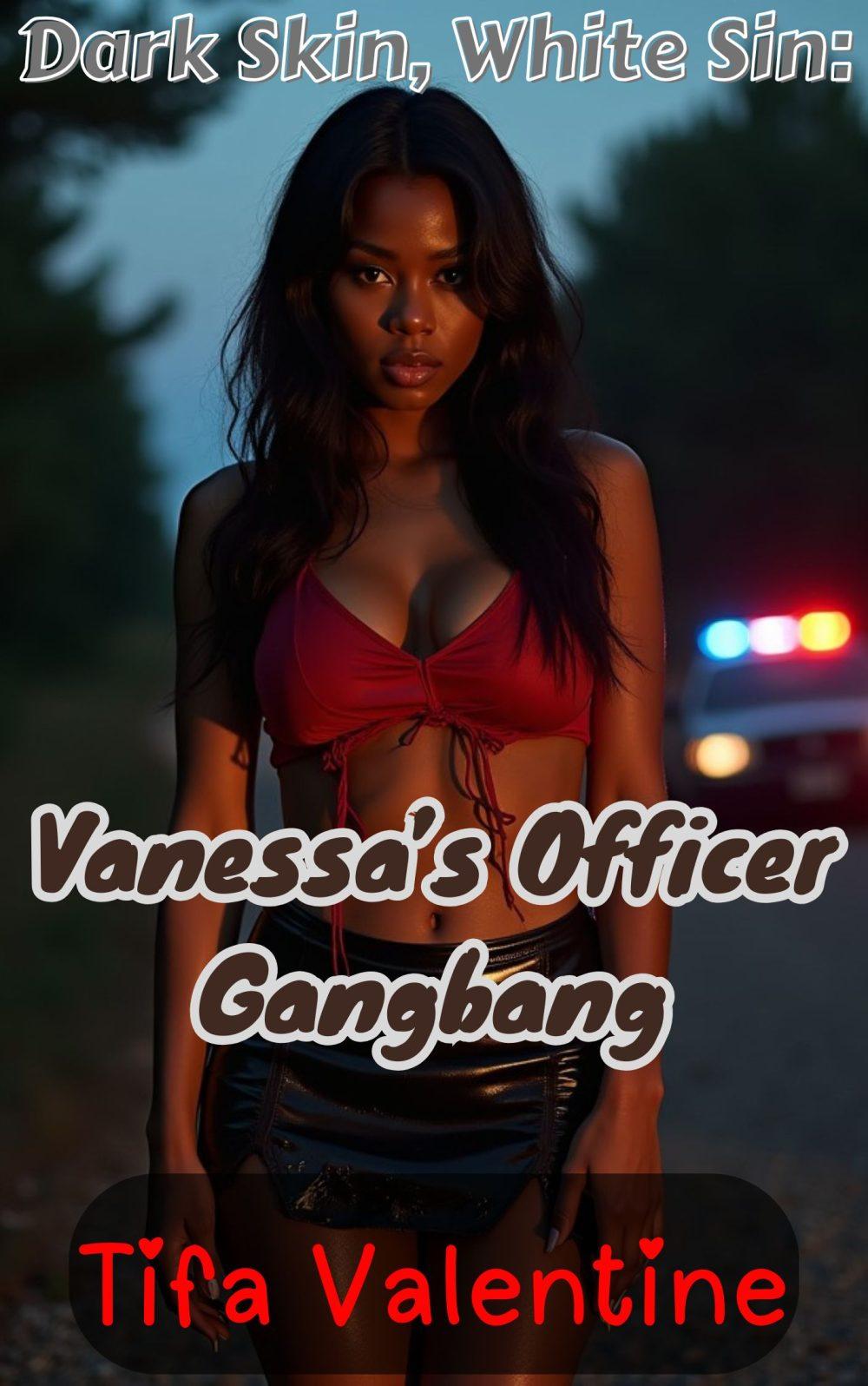eden books Dark Skin White Sin: Vanessa’s Officer Gangbang