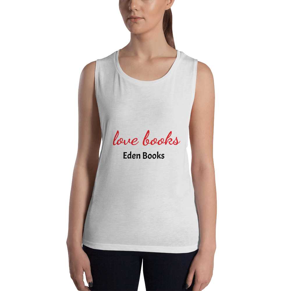 eden books “Love Books” Ladies’ Muscle Tank