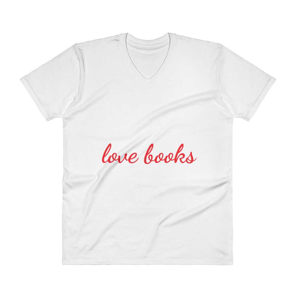 Eden Books “Love Books” V-Neck Unisex T-Shirt