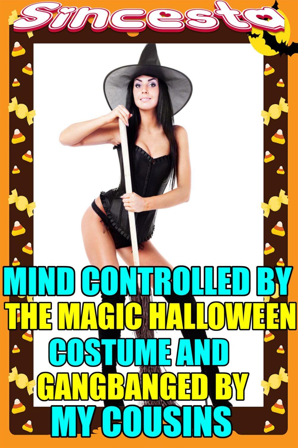 Mind Controlled By The Magic Halloween Costume And Gangbanged By My Cousins