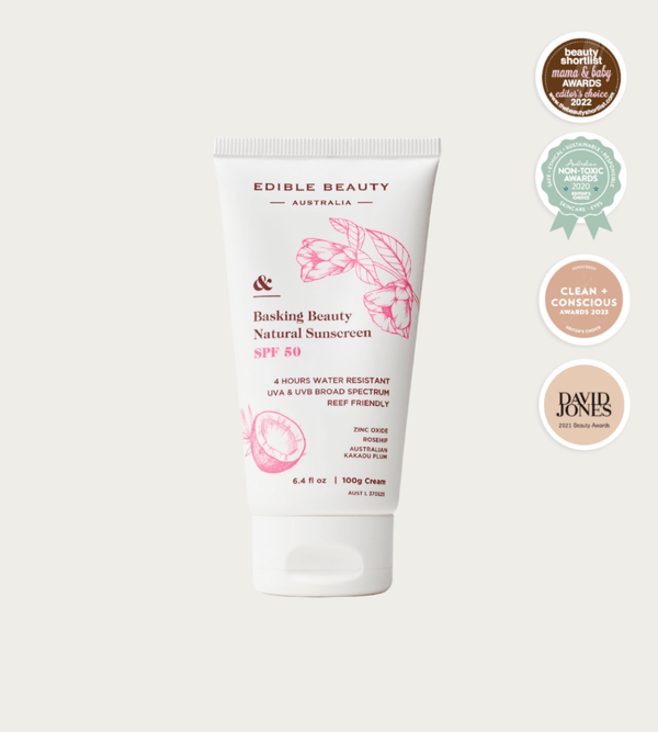 Edible Beauty Basking Beauty Natural Sunscreen SPF50