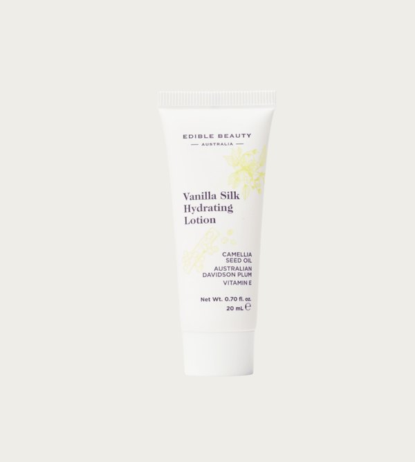 edible beauty No.4 Vanilla Silk Hydrating Lotion Sampler Tube – 20mL