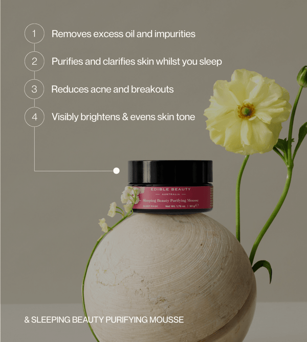 Edible Beauty & Sleeping Beauty Purifying Mousse - Sleep Mask