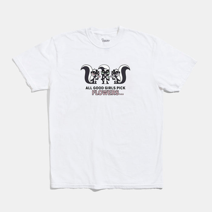 edie parker Bad Girls Smoke Flower Tee