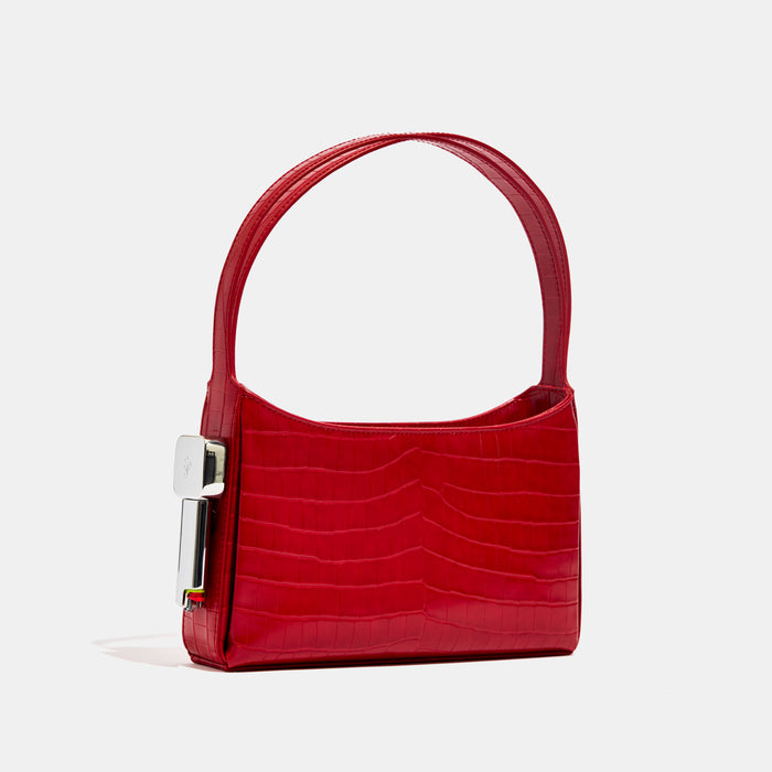 edie parker Burn Shoulder Bag in Red Croc