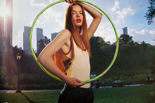 Edie Parker Burn Shoulder Bag In Sunset Mirror