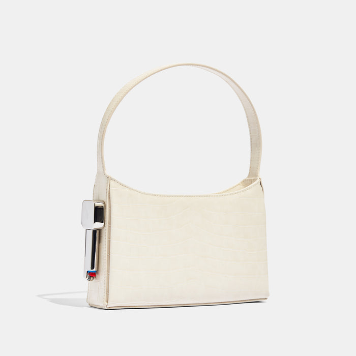 edie parker Burn Shoulder Bag in White Croc