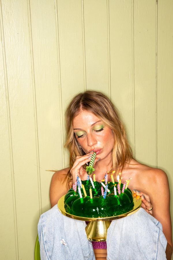 Edie Parker Candle One Hitter In Grass Green