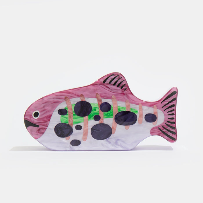 edie parker Fish Bag in Rainbow Trout
