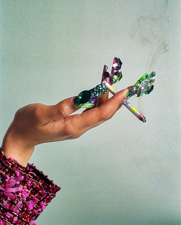 Edie Parker Flower Rolling Papers In Rainbow