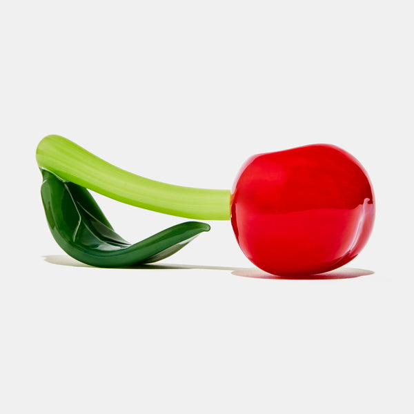 edie Parker Glass Fruit Pipe In Cherry