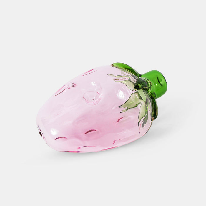 edie parker Glass Fruit Pipe in Jumbo Strawberry