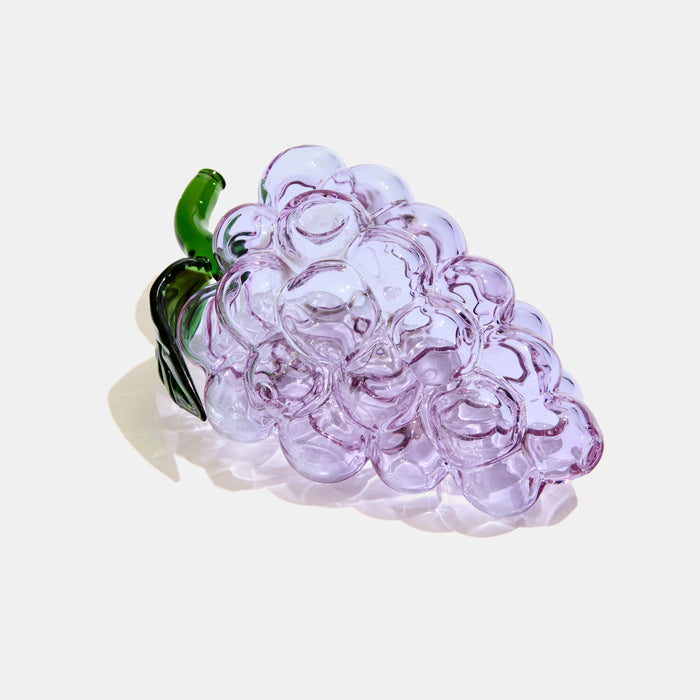 edie parker Glass Fruit Pipe in Purple Grapes