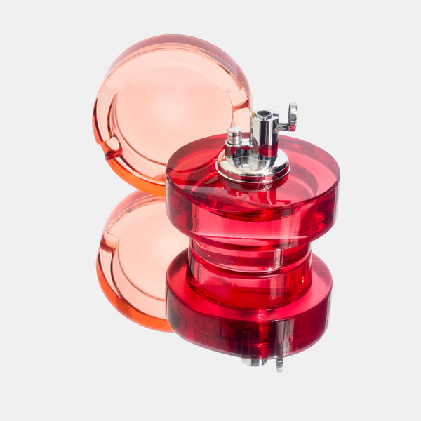Edie Parker Glass Tabletop Lighter In Cherry Peach