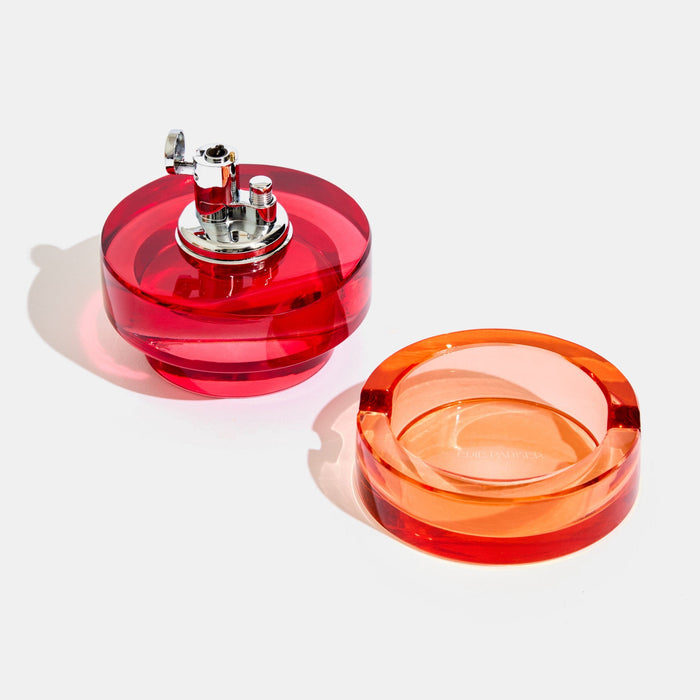 edie parker Glass Tabletop Lighter in Cherry Peach