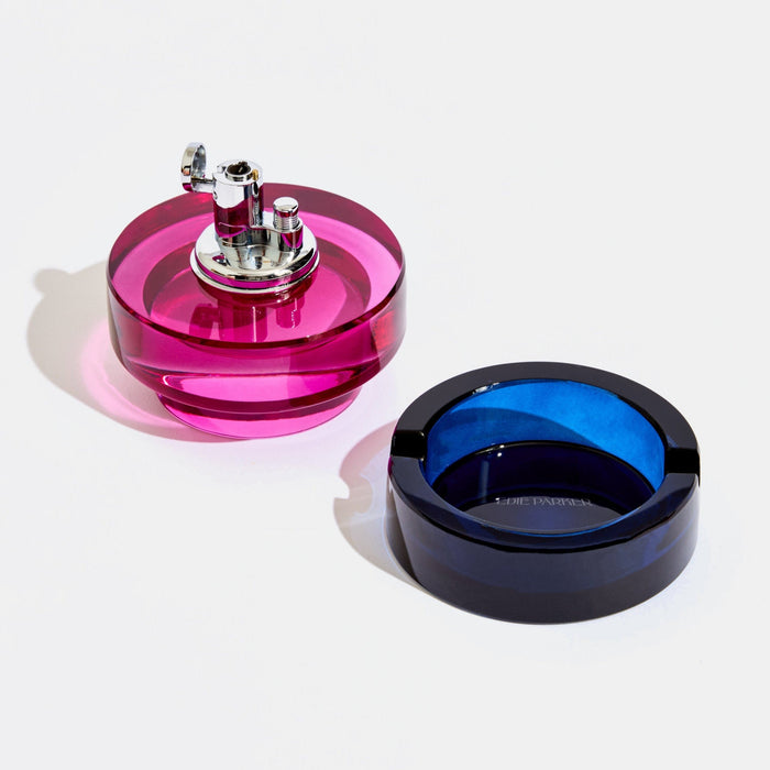 edie parker Glass Tabletop Lighter in Mixed Berry
