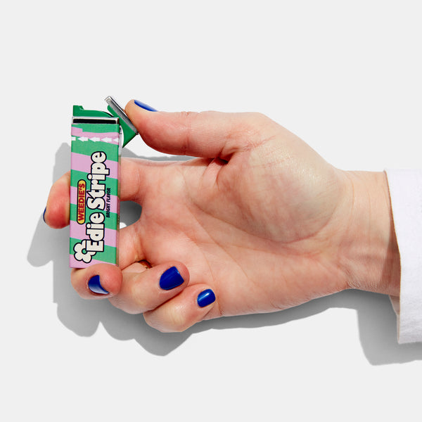Edie Parker Gum Lighter In Edie Stripe
