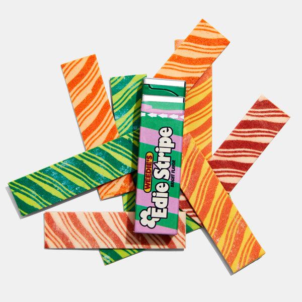 Edie Parker Gum Lighter In Edie Stripe