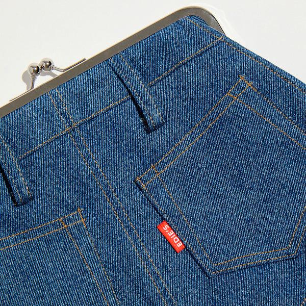 Edie Parker Hot Pants Bag In Denim