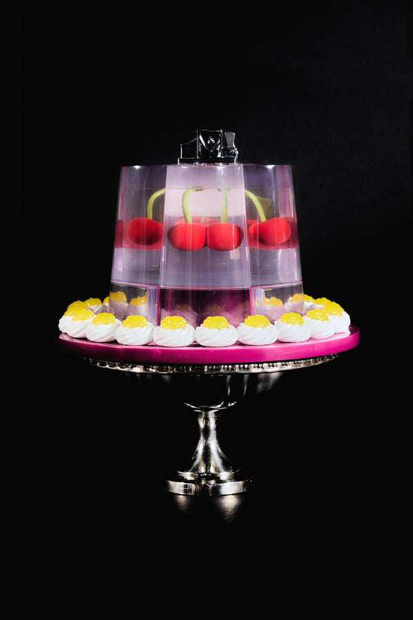 Edie Parker Jelly Tabletop Lighter In Cherry