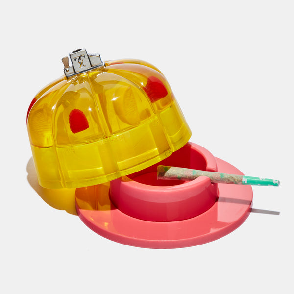 Edie Parker Jelly Tabletop Lighter In Lemon