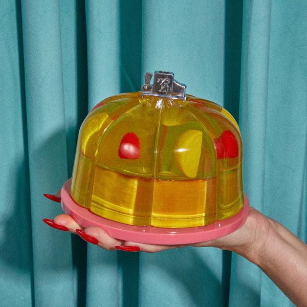 Edie Parker Jelly Tabletop Lighter In Lemon