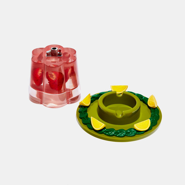 Edie Parker Jelly Tabletop Lighter In Lobster