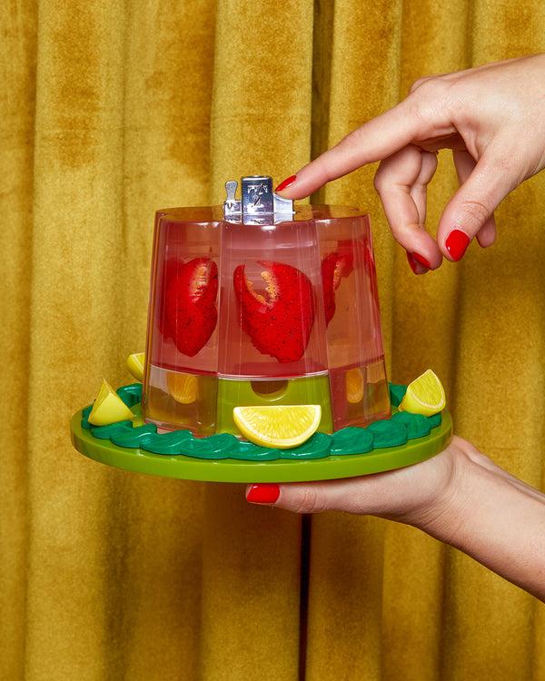 Edie Parker Jelly Tabletop Lighter In Lobster