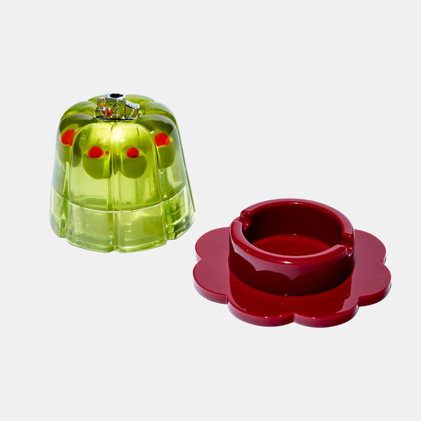 Edie Parker Jelly Tabletop Lighter In Olives
