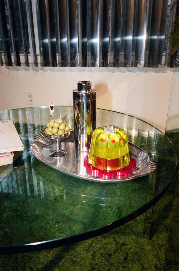 Edie Parker Jelly Tabletop Lighter In Olives