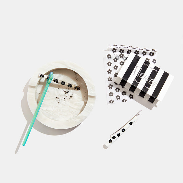 Edie Parker Joint Hair Barrette In Smoke