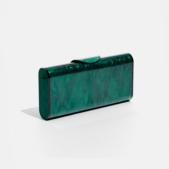 edie parker Large Lara in Emerald Pearlescent