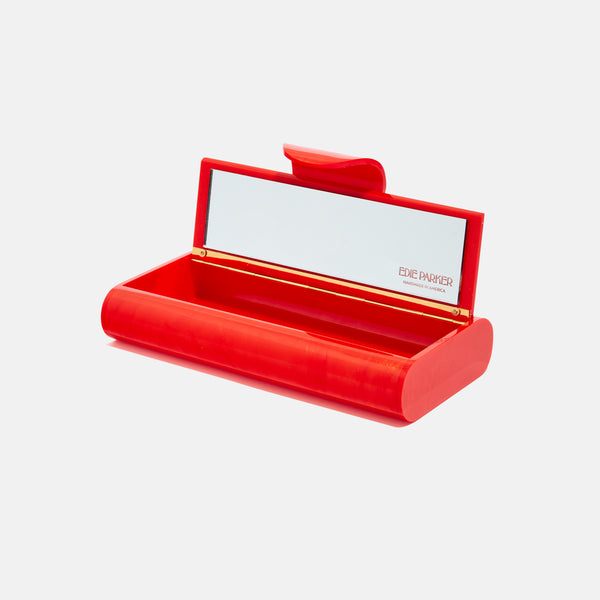 Edie Parker Large Lara In Poppy Pearlescent