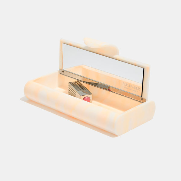 Edie Parker Large Lara In Sherbet Marble