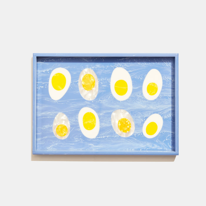 edie parker Large Tray in Eggs