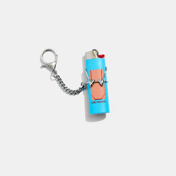 Edie Parker Lighter Cover Keychain In Heart Bikini