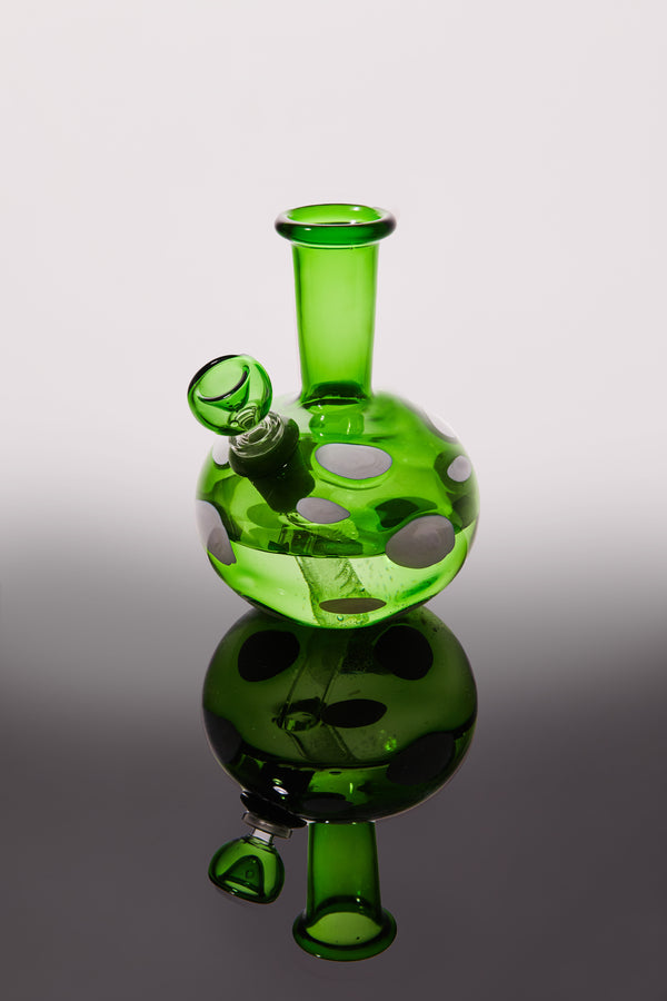 Edie Parker Spotted Bong In Grass Green