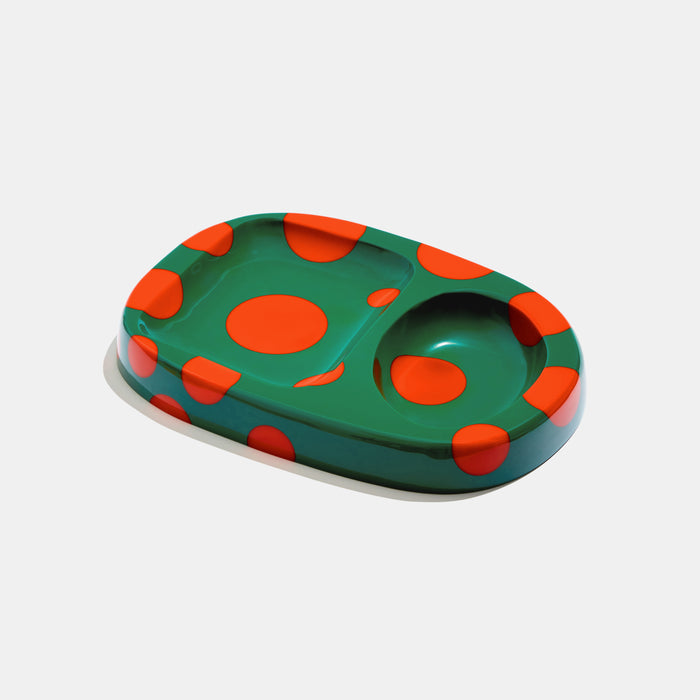 edie parker Spotted Catchall in Tomato